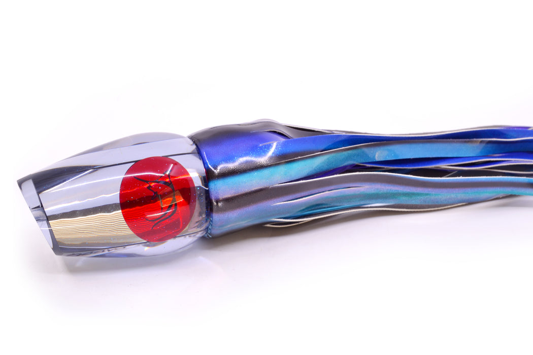 Bonze Lures Smoke Mirrored Red Eyes Sugar Daddy 14" 15.5oz Fire Tailz Vinyl Skipjack
