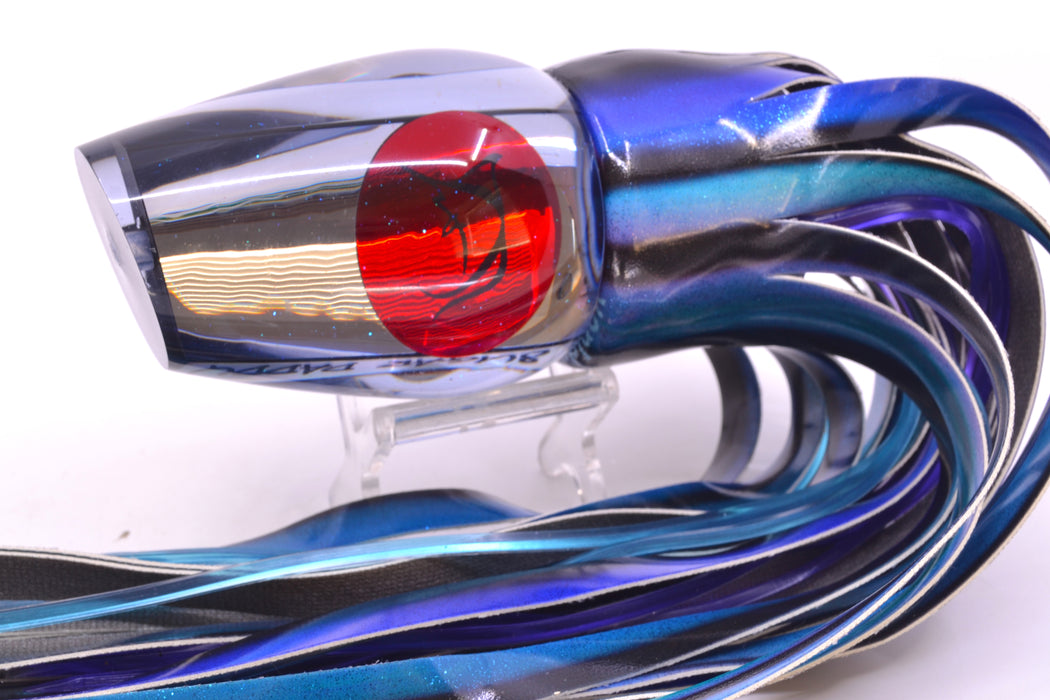 Bonze Lures Smoke Mirrored Red Eyes Sugar Daddy 14" 15.5oz Fire Tailz Vinyl Skipjack