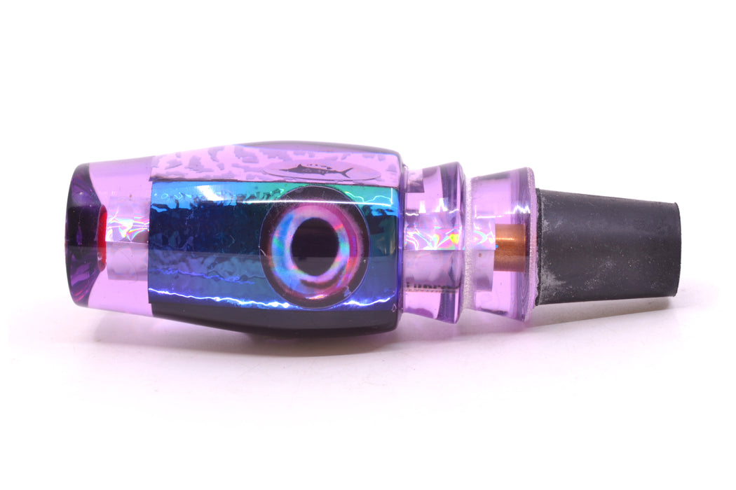 Aloha Lures Purple Resin Purple-Blue Dichro Black Back Kona Mongo 9" 5.2oz GZE