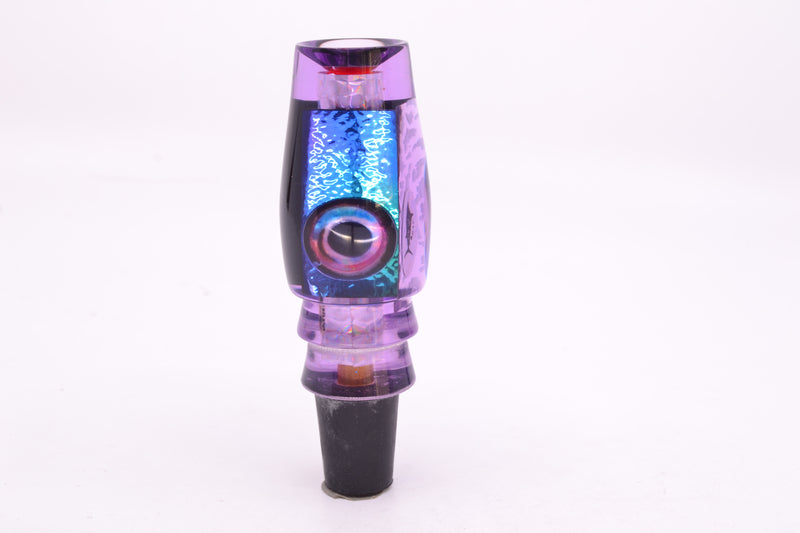 Aloha Lures Purple Resin Purple-Blue Dichro Black Back Kona Mongo 9" 5.2oz