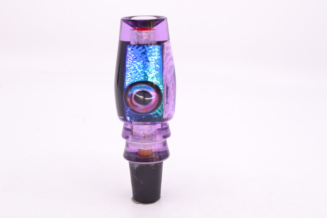 Aloha Lures Purple Resin Purple-Blue Dichro Black Back Kona Mongo 9" 5.2oz GZE