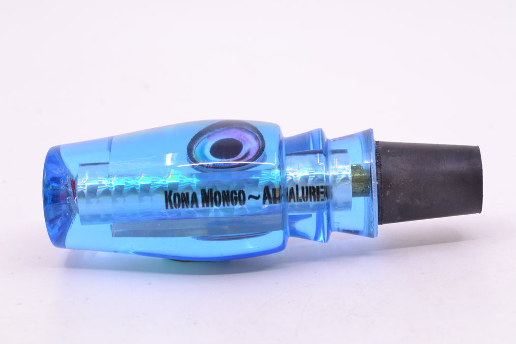 Aloha Lures Ice Blue Resin Ice Rainbow Dichro Ice Blue Back Kona Mongo 9" 5.2oz GZE