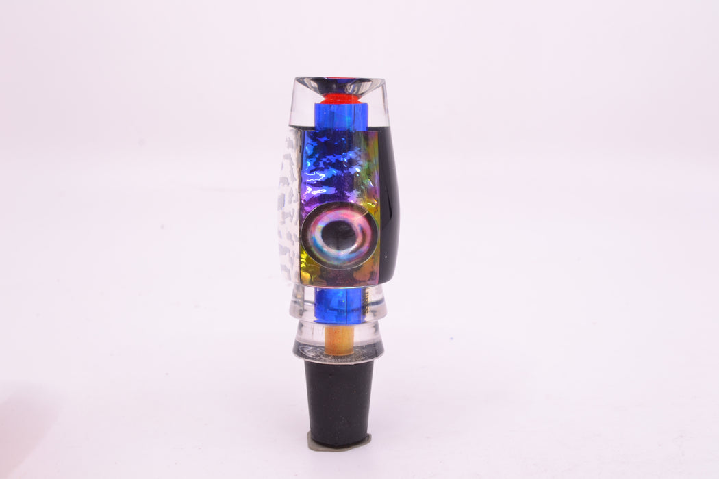 Aloha Lures Blue Wrap Rainbow Dichro Black Back Kona Mongo 9" 5.2oz GZE