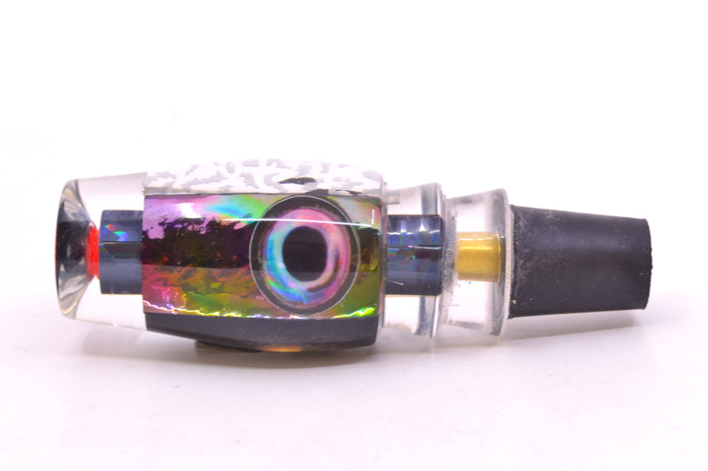 Aloha Lures Black Wrap Rainbow Dichro Black Back Kona Mongo 9" 5.2oz