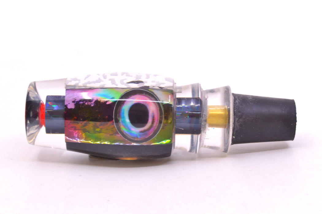 Aloha Lures Black Wrap Rainbow Dichro Black Back Kona Mongo 9" 5.2oz GZE
