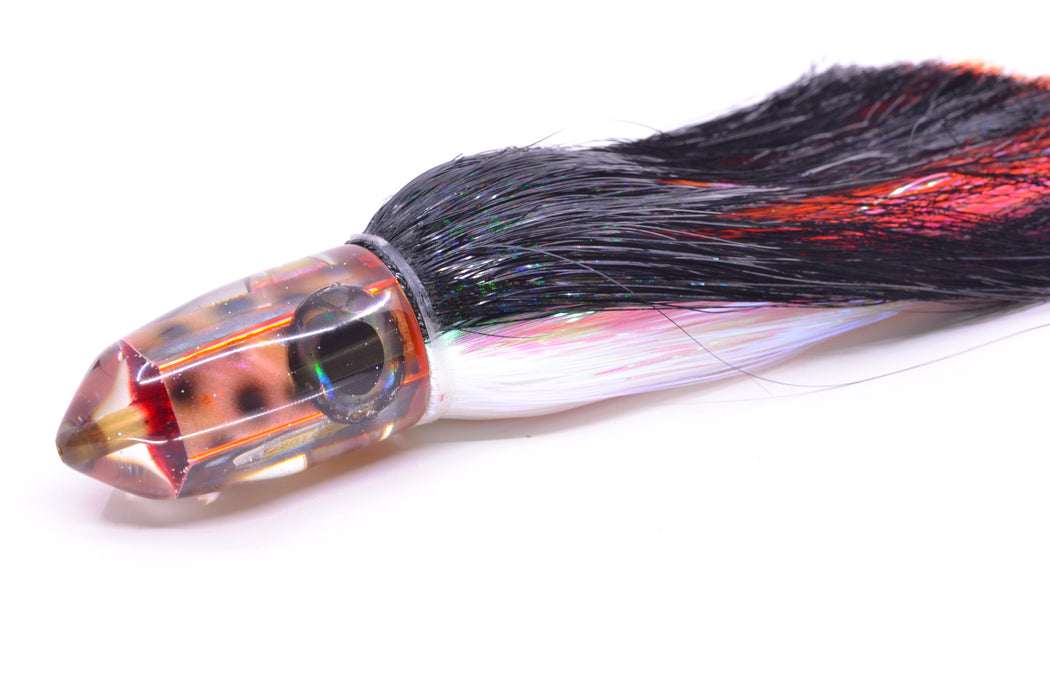 Ganku Lures "Tiger Cowrie" Bumbucha Bullet 9"+ 7oz Strobez Black-White/Orange-Pink GZE