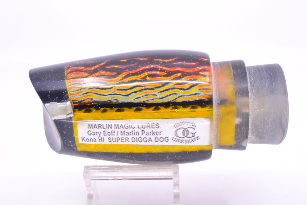 Marlin Magic Red-Orange Lava Black Back Super Digga Dog 16" 10oz