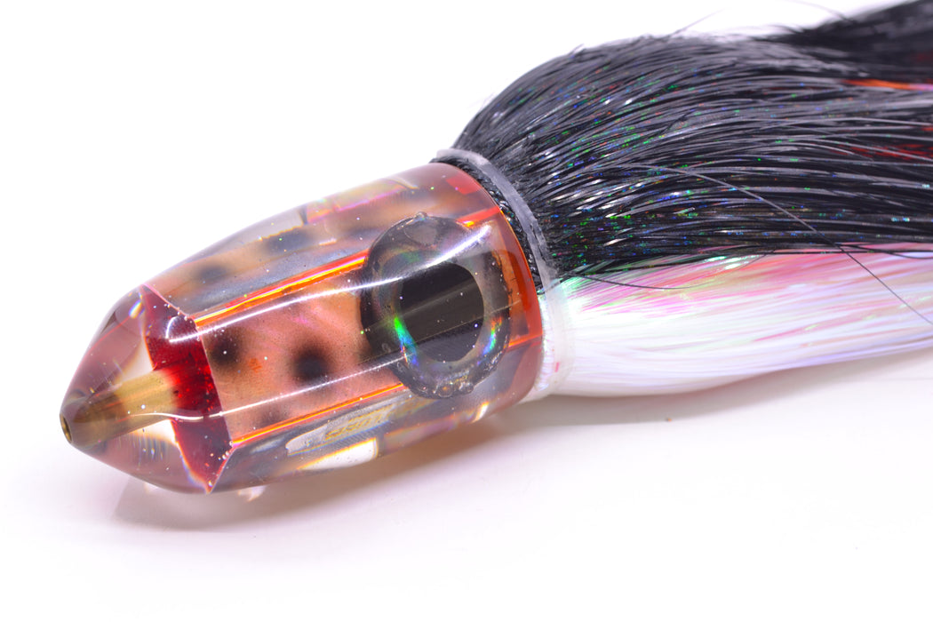 Ganku Lures "Tiger Cowrie" Bumbucha Bullet 9"+ 7oz Strobez Black-White/Orange-Pink GZE