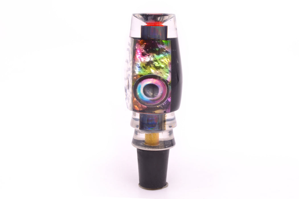 Aloha Lures Black Wrap Rainbow Dichro Black Back Kona Mongo 9" 5.2oz GZE