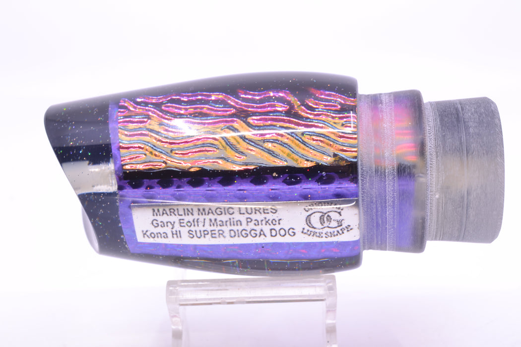 Marlin Magic Pink-Purple Lava Black Back Super Digga Dog 16" 10oz