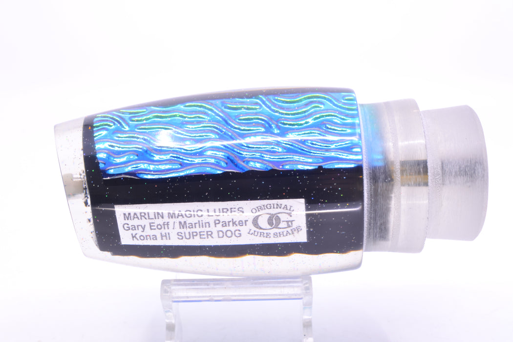 Marlin Magic Lures Ice Blue-Akule Lava Black Magic Super Dog 16" 12oz
