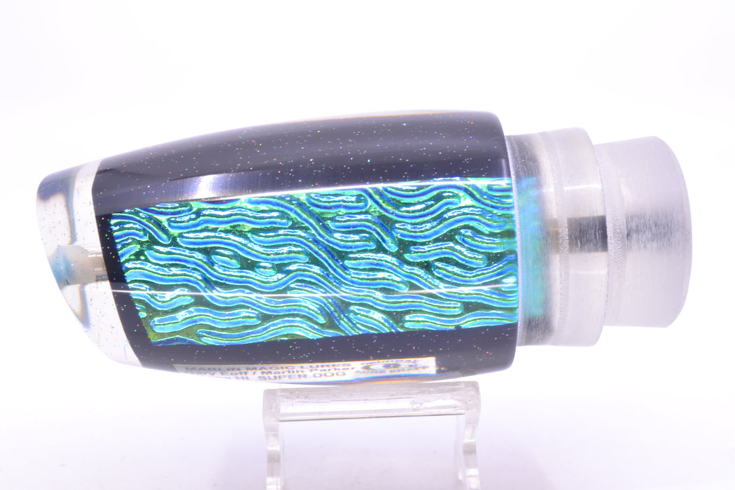 Marlin Magic Lures Ice Blue-Akule Lava Black Magic Super Dog 16" 12oz