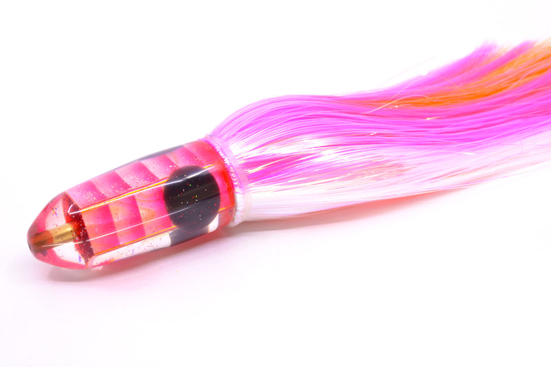 Ganku Lures "Tuna Crab/Red Shrimp" Long Bullet 9" 7oz Strobez Pink-White
