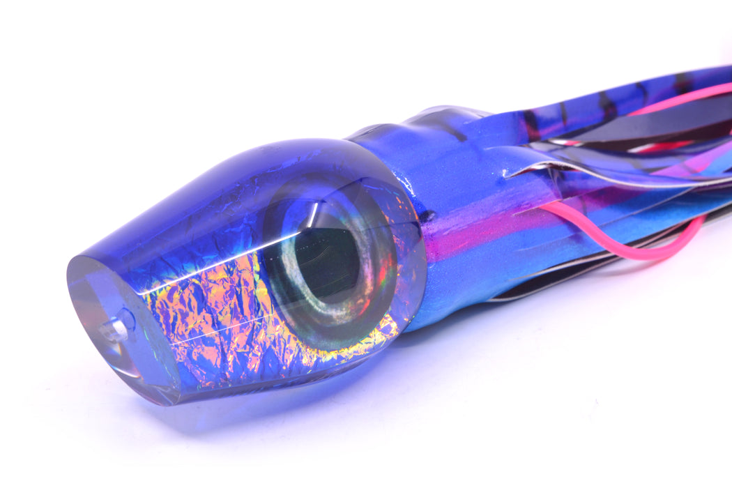 Moyes Lures Pink-Blue Rainbow Dichro Blue Back Taxi Eyes XL Sumo 16" 16.4oz FT Vinyl