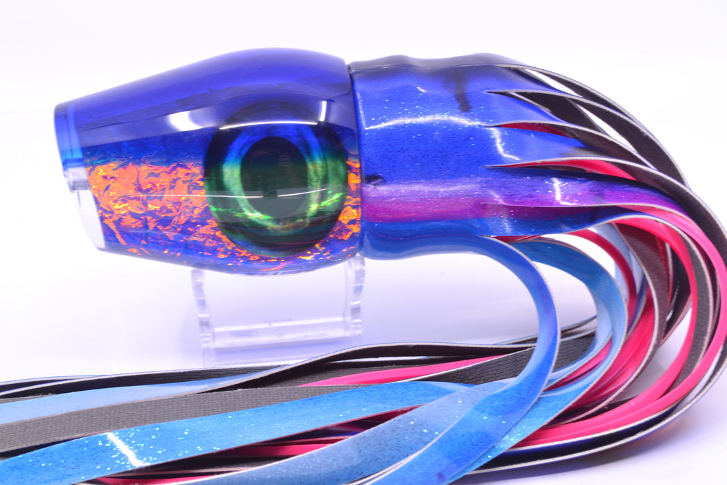 Moyes Lures Pink-Blue Rainbow Dichro Blue Back Taxi Eyes XL Sumo 16" 16.4oz FT Vinyl