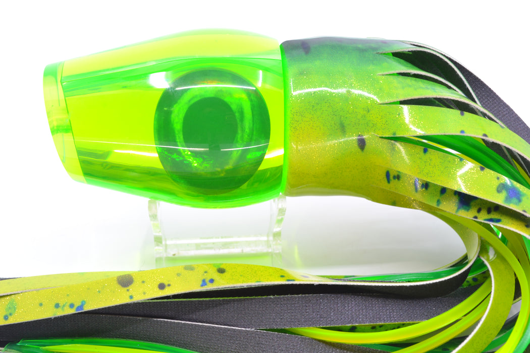 Moyes Lures Chartreuse Mirror Taxi Eyes XL Sumo 16" 16.4oz FT Vinyl Mahi