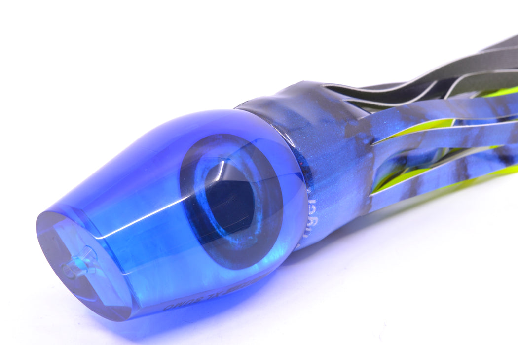 Moyes Lures Ice Blue MOP Blue Back Taxi Eyes XL Sumo 16" 16.4oz FT Vinyl Blue Tiger