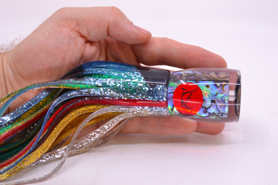 Bonze Lures Paua Shell Red Eyes Punisher 10" 6oz Skirted Evil