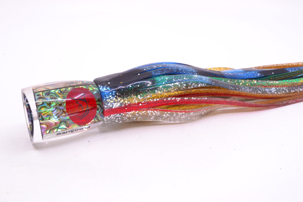 Bonze Lures Paua Shell Red Eyes Punisher 10" 6oz Skirted Evil
