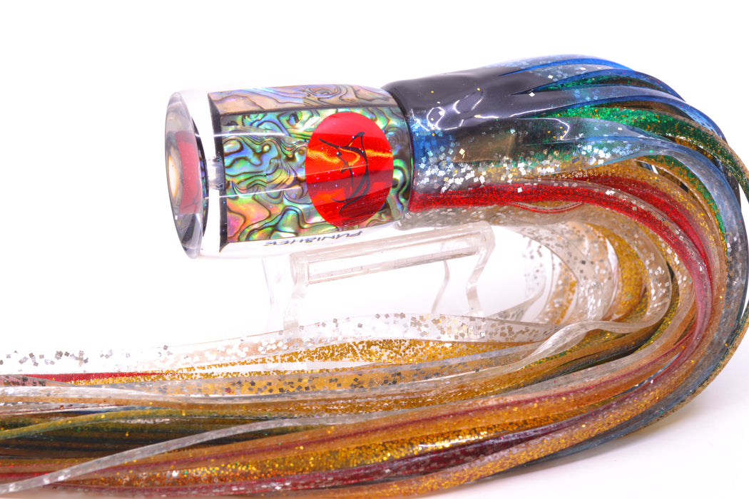 Bonze Lures Paua Shell Red Eyes Punisher 10" 6oz Skirted Evil