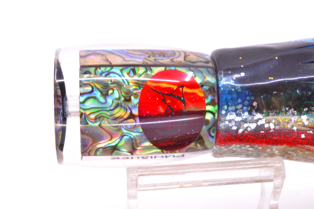 Bonze Lures Paua Shell Red Eyes Punisher 10" 6oz Skirted Evil