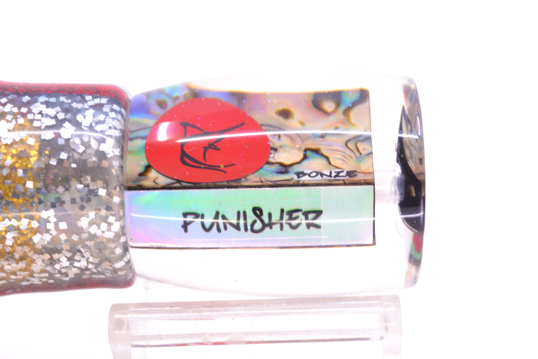 Bonze Lures Paua Shell Red Eyes Punisher 10" 6oz Skirted Evil