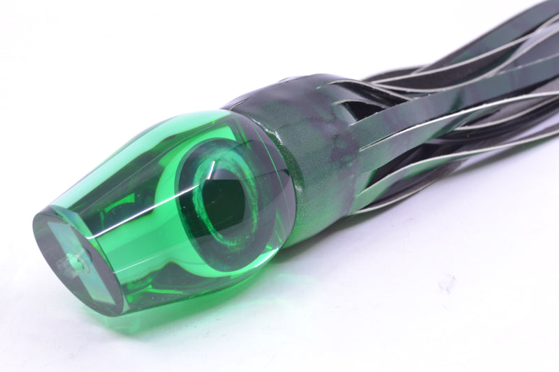 Moyes Lures Green Mirrored Large Sumo 14" 10.3oz FT Vinyl Green Tiger