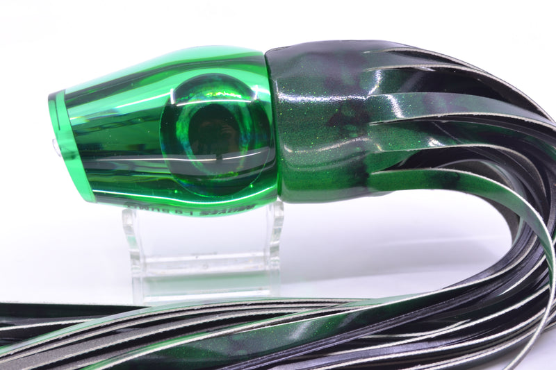 Moyes Lures Green Mirrored Large Sumo 14" 10.3oz FT Vinyl Green Tiger