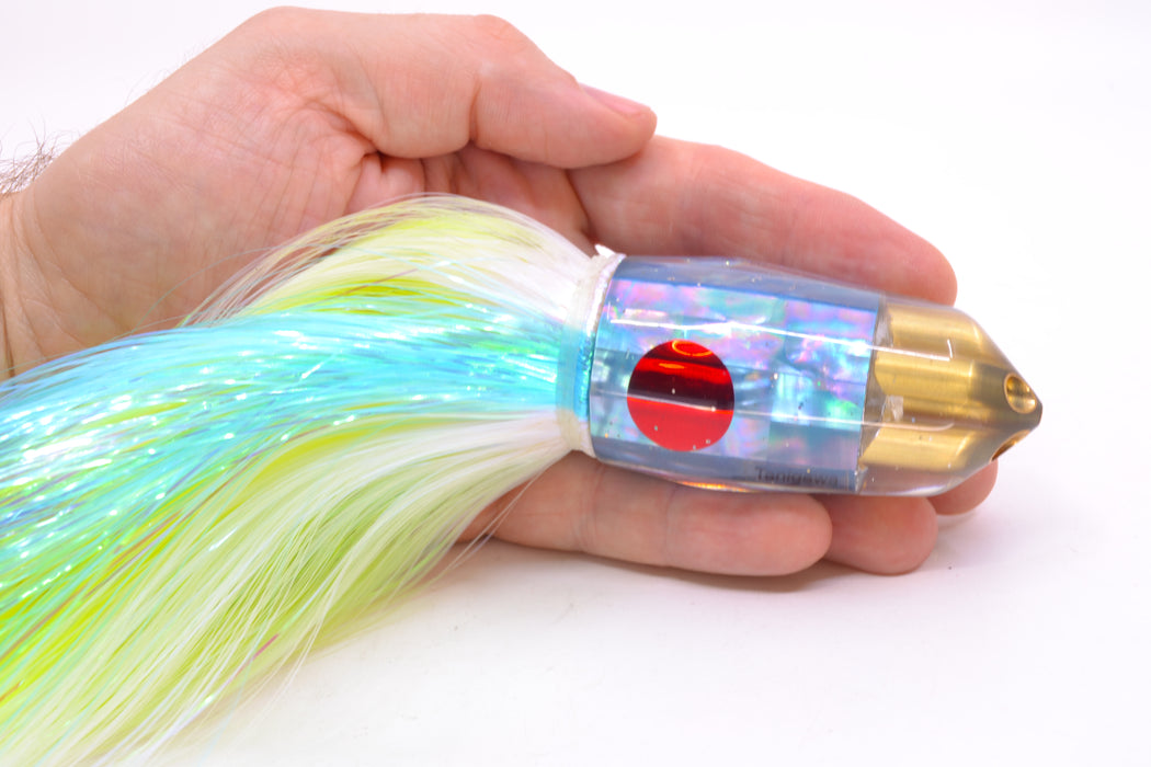 Tanigawa Lures Ice Blue Awabi American Express 4-H Bullet 9"+ 9oz EZ Flash Feathersword