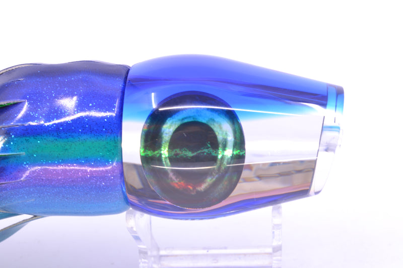 Moyes Lures Clear Mirrored Blue Back Large Sumo 14" 10.3oz FT Vinyl Blueberry