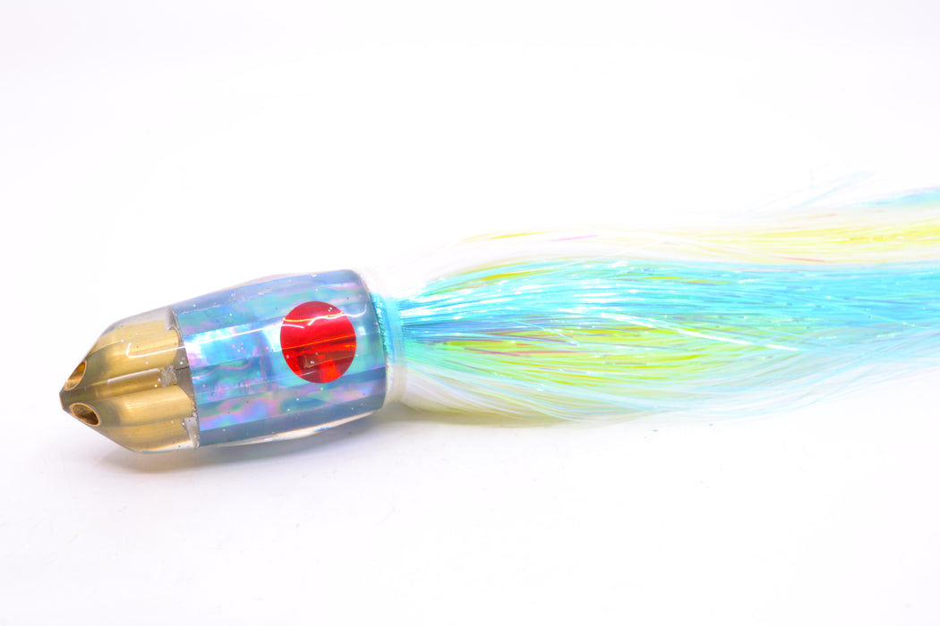 Tanigawa Lures Ice Blue Awabi American Express 4-H Bullet 9"+ 9oz EZ Flash Feathersword