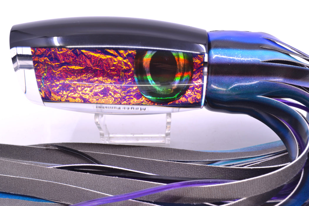 Moyes Lures Purple-Pink Dichro Black Back Taxi Eyes Punisher 16" 16.5oz FT Vinyl Skipjack GZE