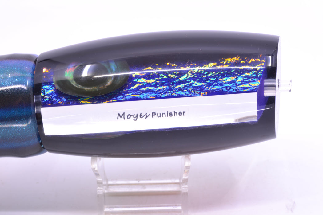 Moyes Lures Purple-Pink Dichro Black Back Taxi Eyes Punisher 16" 16.5oz FT Vinyl Skipjack GZE