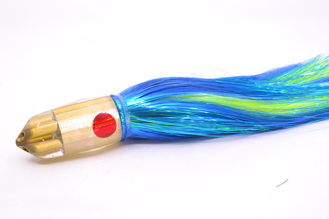 Tanigawa Lures Golden MOP Red Eyes American Express 4-H Bullet 9"+ 9oz Strobez Blue
