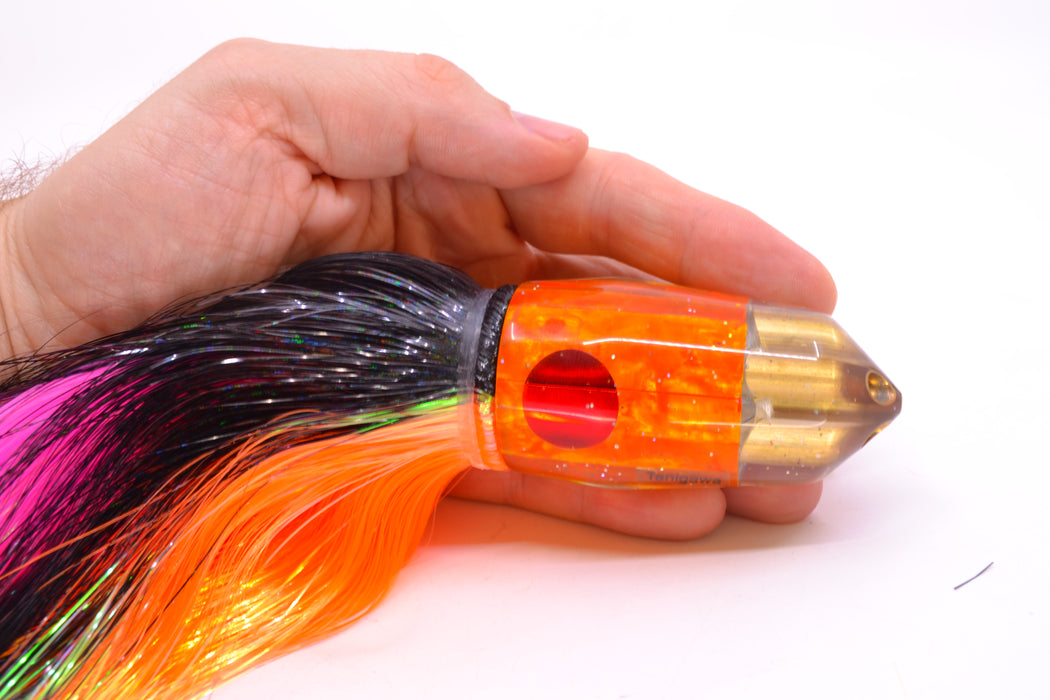 Tanigawa Lures Orange Awabi American Express 4-H Bullet 9"+ 9oz Strobez Black-Orange