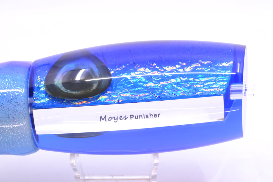 Moyes Lures Blue-Pink Dichro Blue Back Taxi Eyes Punisher 16" 16.5oz FT Vinyl Blueberry GZE