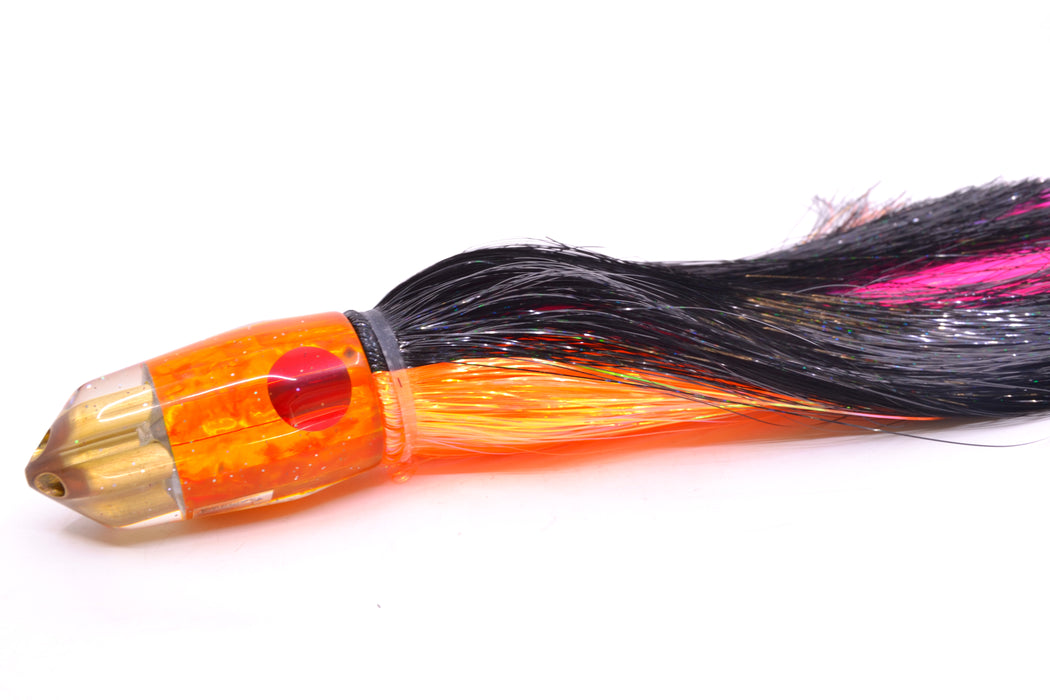 Tanigawa Lures Orange Awabi American Express 4-H Bullet 9"+ 9oz Strobez Black-Orange
