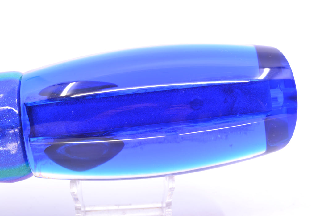 Moyes Lures Blue-Pink Dichro Blue Back Taxi Eyes Punisher 16" 16.5oz FT Vinyl Blueberry GZE