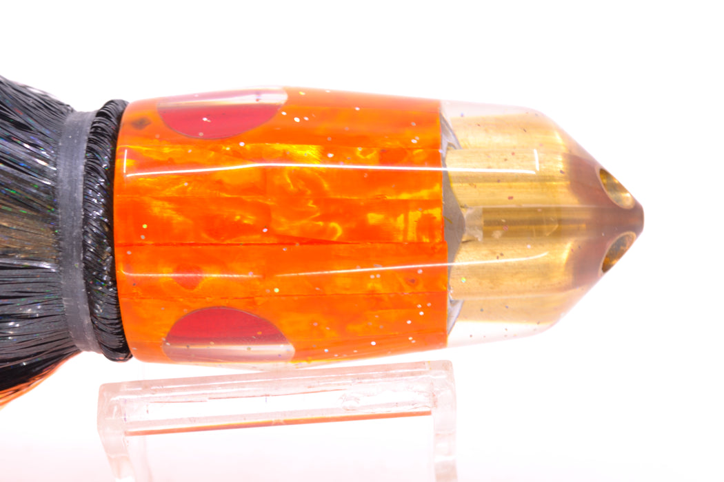 Tanigawa Lures Orange Awabi American Express 4-H Bullet 9"+ 9oz Strobez Black-Orange