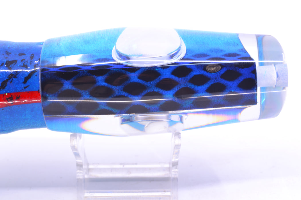 Big T Lures Blue-Silver Pearl Black Diamonds Leopard 12" 10.7oz Skirted Red Line-Blue-Silver GZE