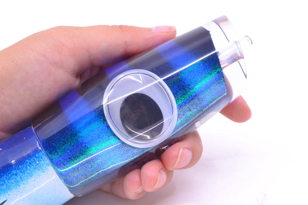 Big T Lures Blue-Silver Rainbow Pearl Black Bars Leopard 12" 10.7oz Skirted Blue-White GZE