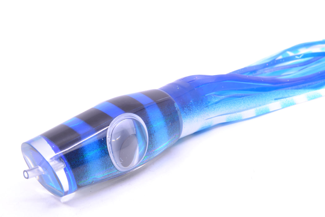 Big T Lures Blue-Silver Rainbow Pearl Black Bars Leopard 12" 10.7oz Skirted Blue-White GZE