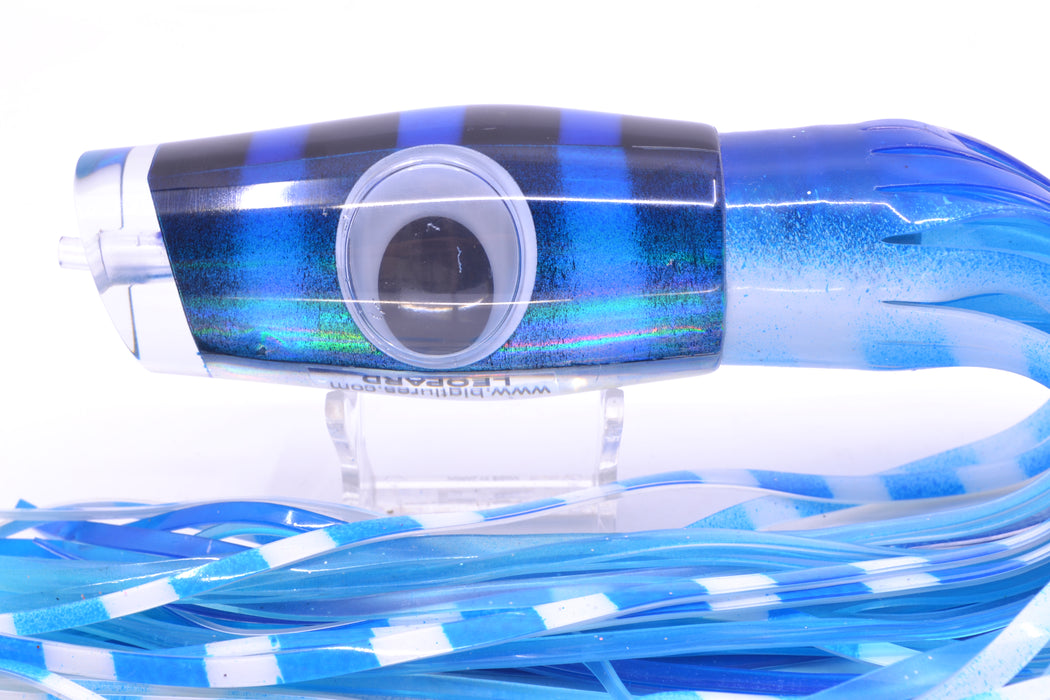 Big T Lures Blue-Silver Rainbow Pearl Black Bars Leopard 12" 10.7oz Skirted Blue-White GZE