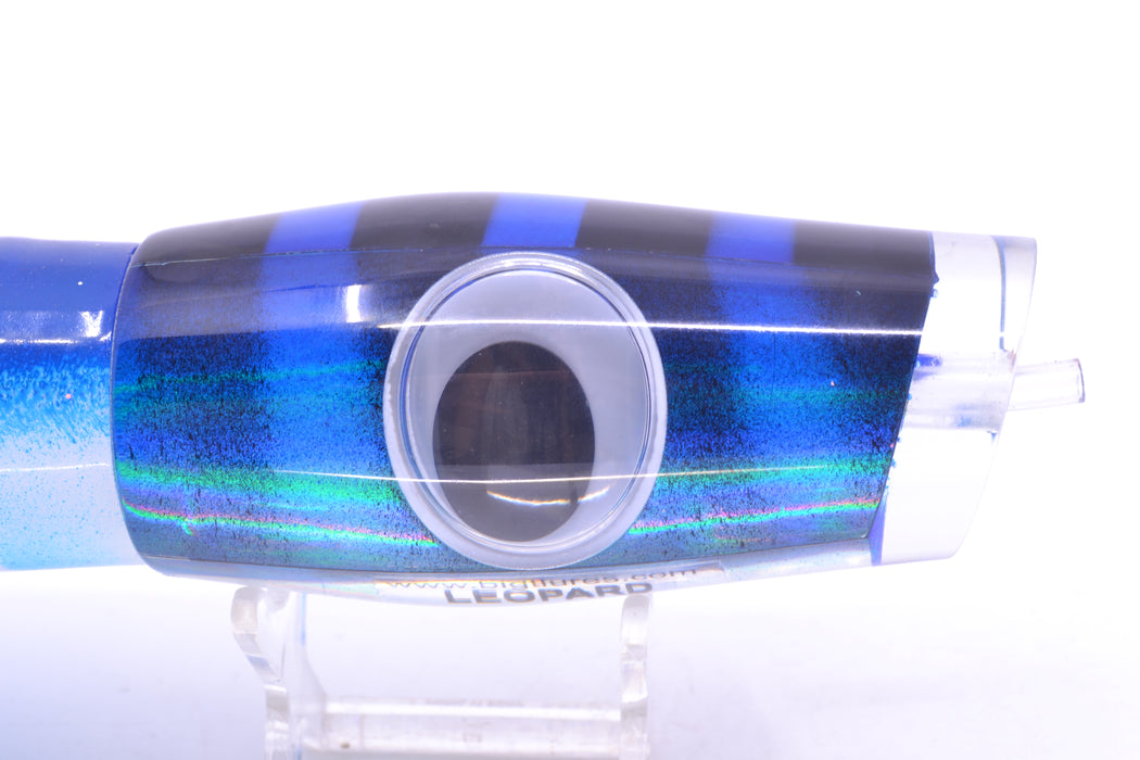 Big T Lures Blue-Silver Rainbow Pearl Black Bars Leopard 12" 10.7oz Skirted Blue-White GZE