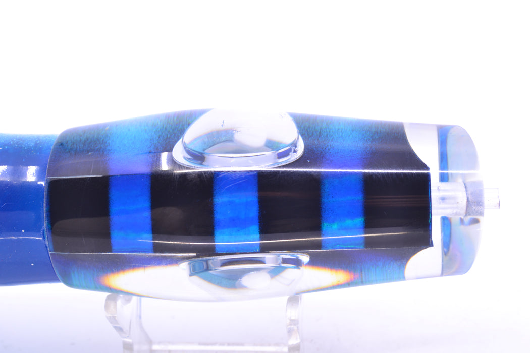Big T Lures Blue-Silver Rainbow Pearl Black Bars Leopard 12" 10.7oz Skirted Blue-White GZE