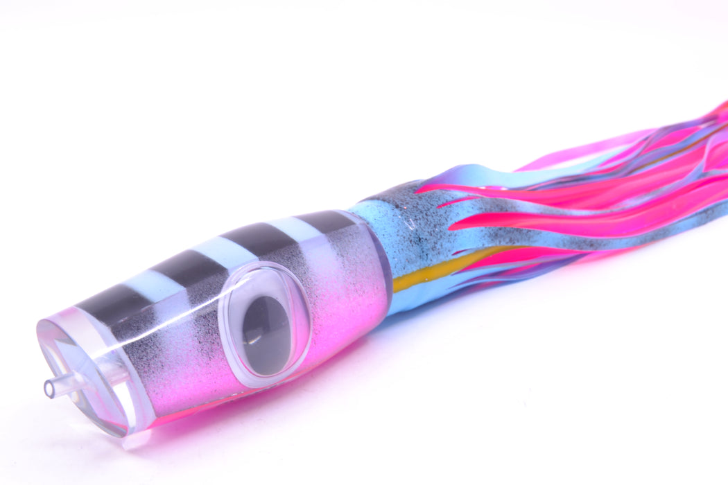 Big T Lures Ice Blue-Pink Pearl Black Bars Leopard 12" 10.7oz Skirted Ice Blue & Black/Pink GZE