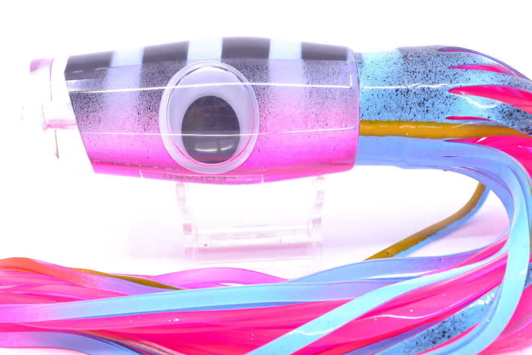Big T Lures Ice Blue-Pink Pearl Black Bars Leopard 12" 10.7oz Skirted Ice Blue & Black/Pink GZE