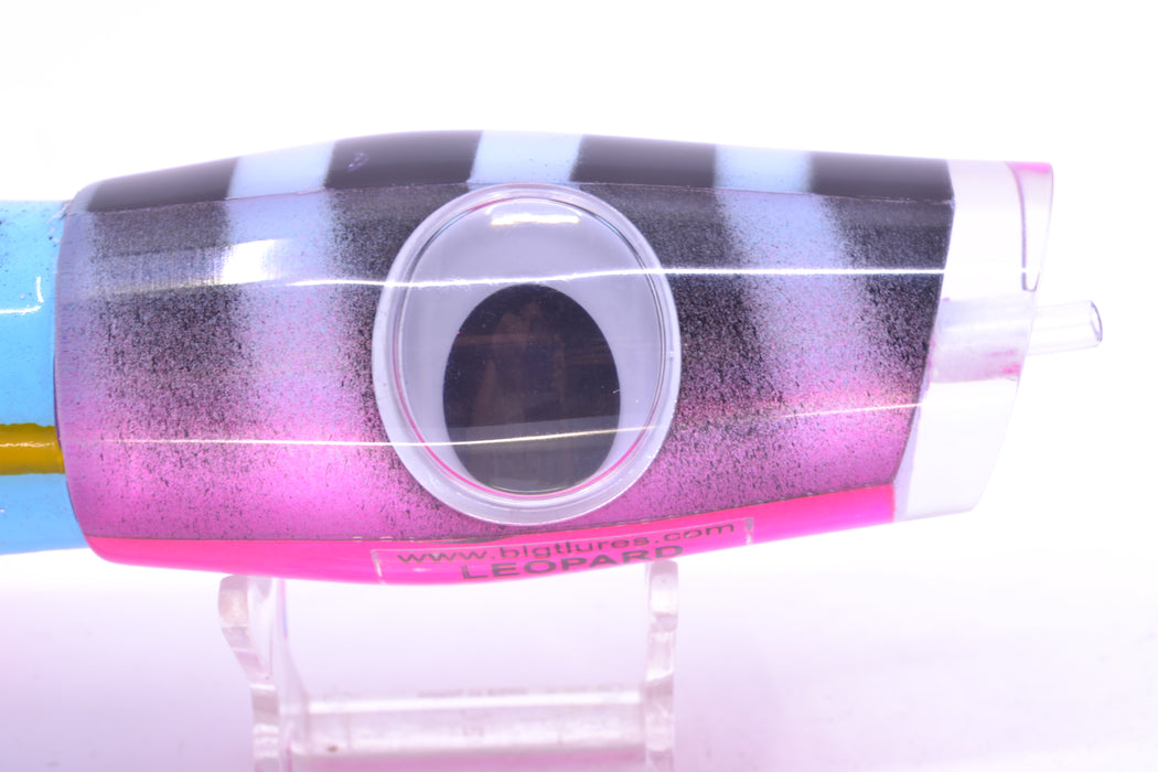 Big T Lures Ice Blue-Pink Pearl Black Bars Leopard 12" 10.7oz Skirted Ice Blue & Black/Pink GZE