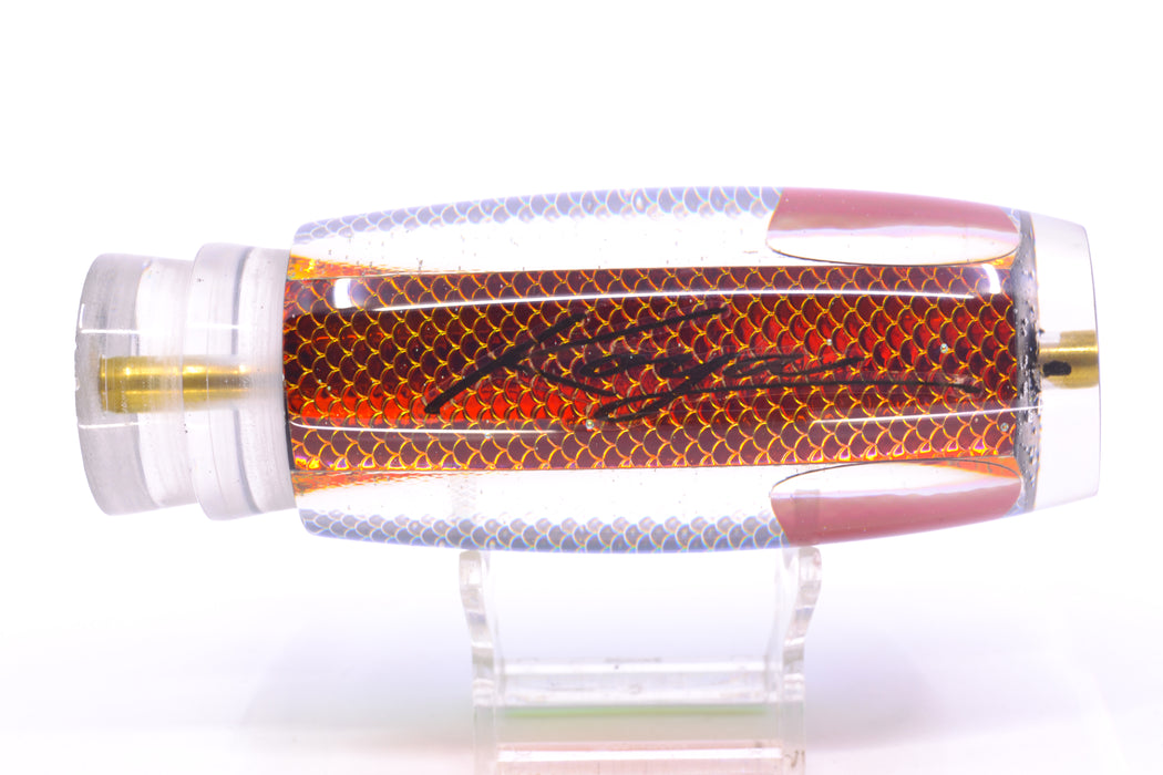 Koya Lures Black Pearl Rainbow Scale Red Eyes New Shape 14" 9.7oz