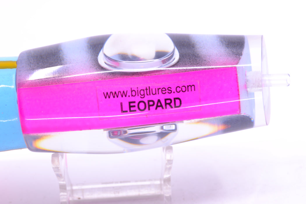 Big T Lures Ice Blue-Pink Pearl Black Bars Leopard 12" 10.7oz Skirted Ice Blue & Black/Pink GZE